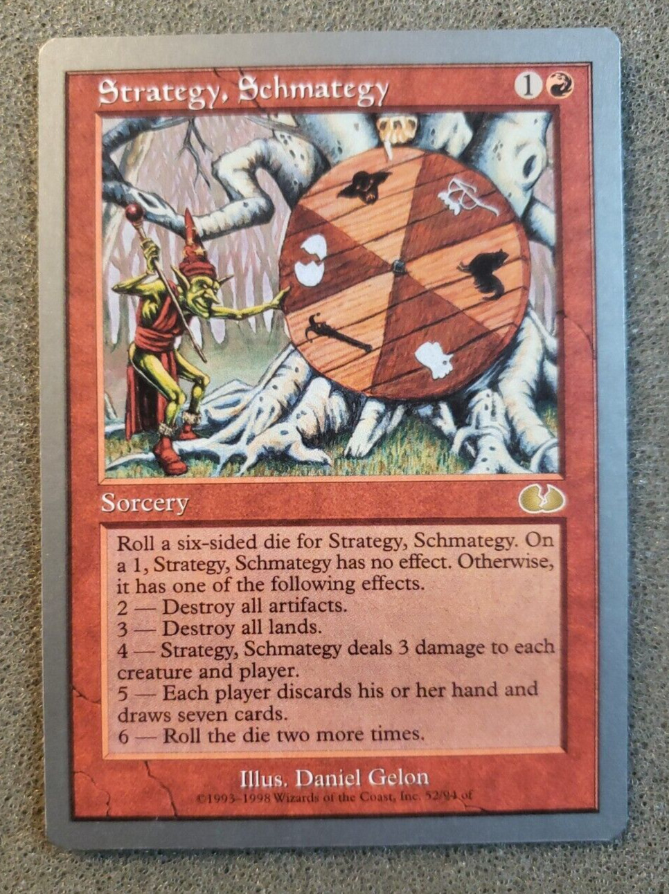 1x Strategy, Schmategy NM-Mint, English Unglued MTG Magic (DS3D1P6).............