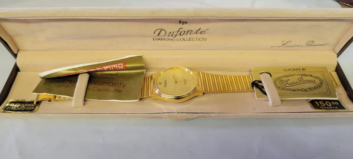 Dufonte by lucien best sale piccard genuine diamond watch