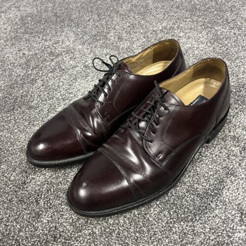 Bostonian Classics 22158 Cap Toe Dress Oxfords Mens US 10.5D Burgundy - Picture 3 of 9