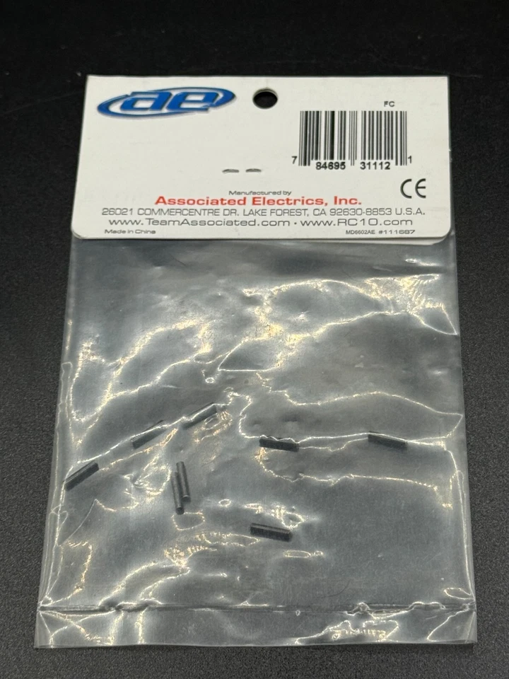 Team Associated 31112 Dowel Pins (8) 1/16" x 5/16" Steel - Image 2 of 2