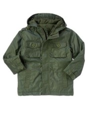 GYMBOREE BASEBALL CHAMP GREEN HOODED BEETLE FUNCTIONAL JACKET 3 4 5 6 10 12 NWT