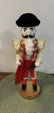 SPANISH MATADOR BULLFIGHTER CHRISTMAS NUTCRACKER 14” HANDPAINTED INITIALED EUC.