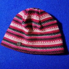 Smartwool Red, Black, Wht. Striped Beanie