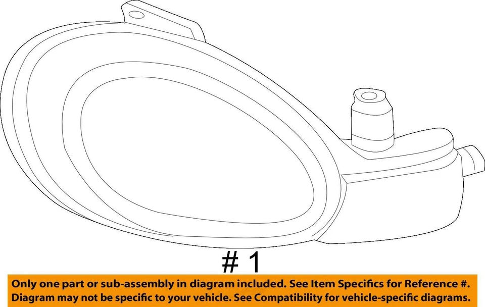 ПОДХОДИТ * 2005 DODGE НЕОНОВЫЕ ПАССАЖИРСКИЕ БОКОВЫЕ ФАРЫ 5303550AM - НОВЫЙ OEM - Изображение 4 из 4