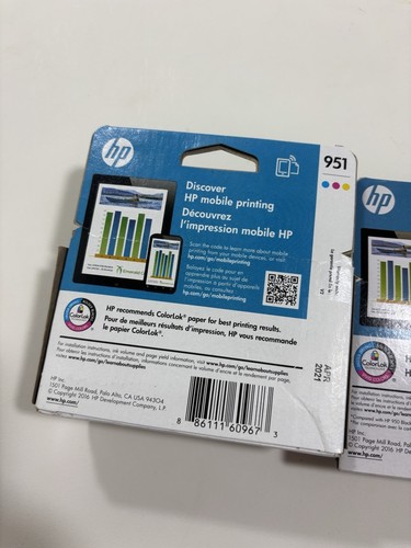 HP 950XL/951 High-Yield Black And Cyan, Magenta,Yellow Ink Cartridges Expired - Afbeelding 2 van 5