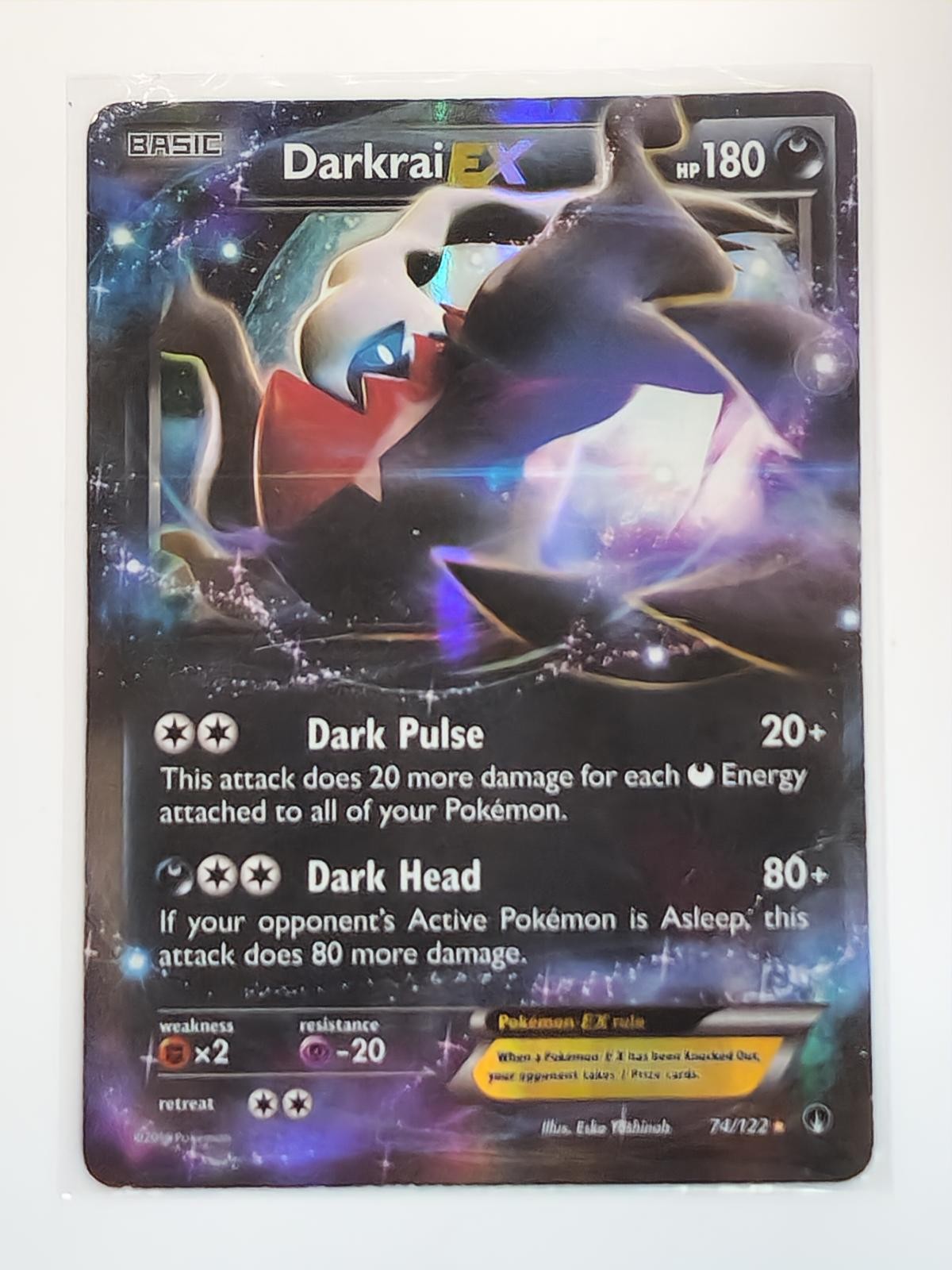 Darkrai EX 74/122 Holo EX Rare BREAKpoint Pokemon Heavily Played