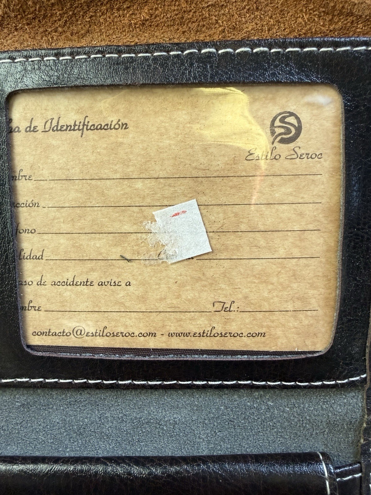 Estilo Seroc Vintage Leather Patchwork Wallet - image 7