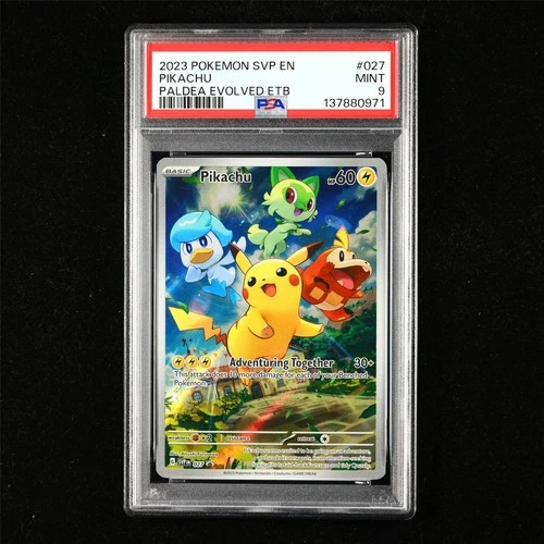 PSA 9 MINT 2023 Pokemon ENG Pikachu G SVP EN 027 Promo(1)