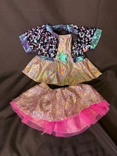 Build a Bear Rainbow Sequin Dress  Skirt Clothing Lot