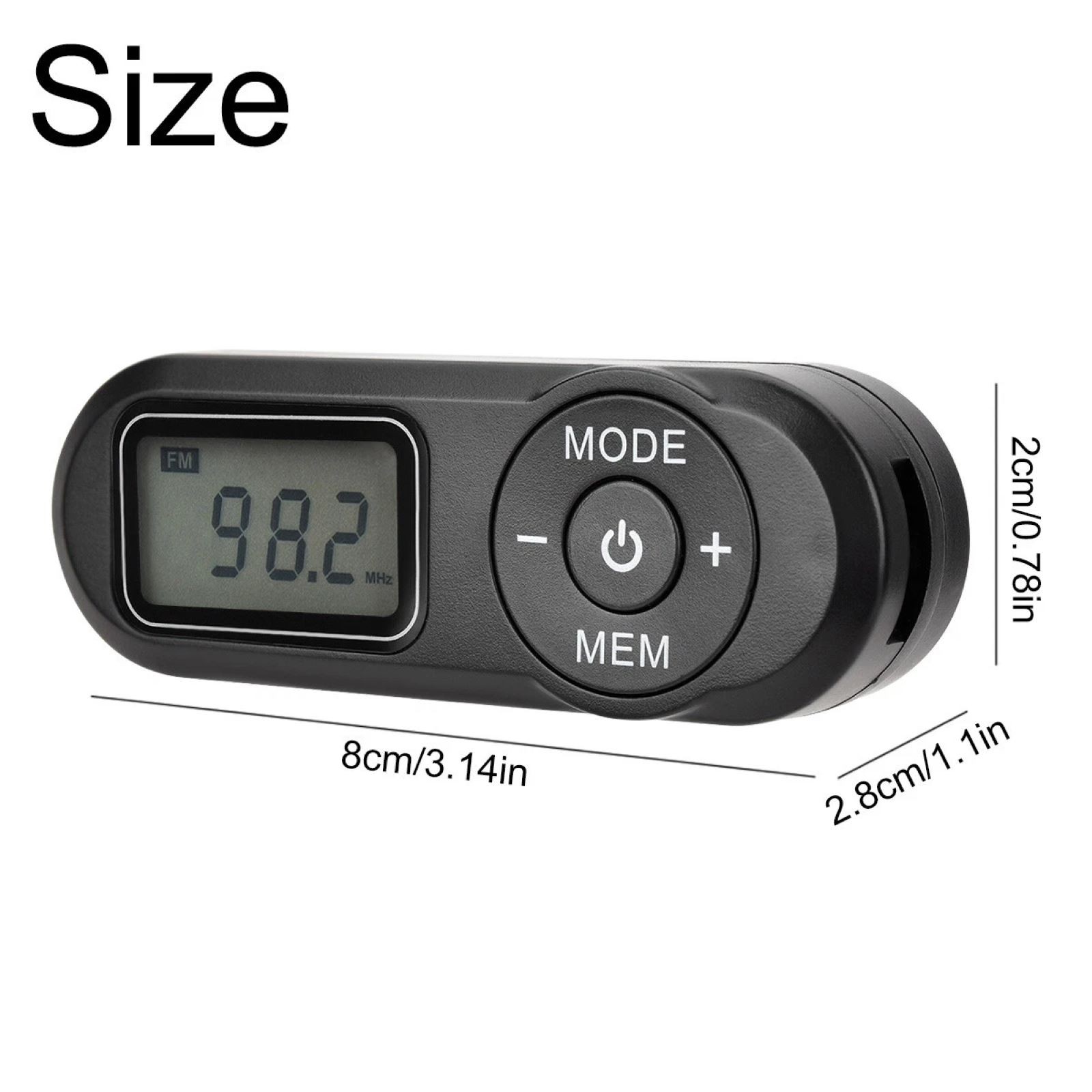 Portable FM Radio features an advanced DSP digital processing technology chip