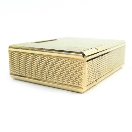 Dupont Line 1 Short Square Roller Gas Lighter Lighter Gold France - Bild 5 von 9