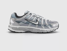Nike P-6000 Metallic Silver Summit White-Wolf Grey UK6-UK11