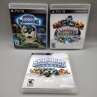 Skylanders Lot of 3 Games Imaginators, Giants & Spyro's Adventure PS3 CIB