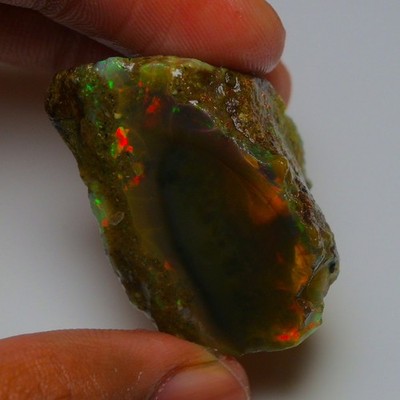 Ethiopian Oil Opal Specimen 55.00 cts Natural Rough Gemstone - Fire Opal Roug