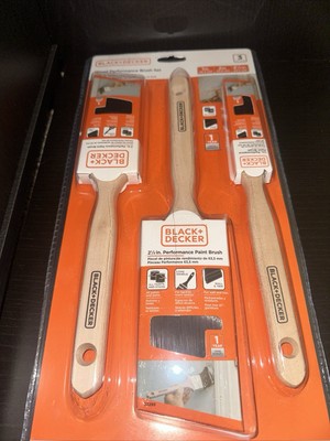 Black & Decker Paint Brush Set (New) 3pc.