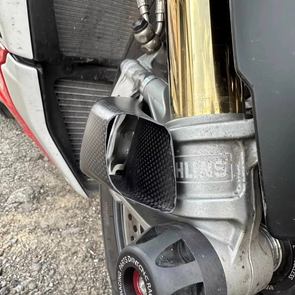 Cubierta de radiador de pinza de fibra de carbono para APRILIA RSV4/R/RRF/fábrica 2009-2017 Foto 4 de 4