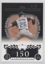 2008 Topps Moments & Milestones Black 21/25 Scott Kazmir #107 8ju