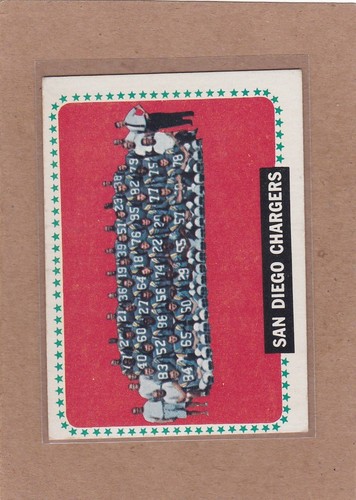 San Diego Chargers #175 1964 Topps card