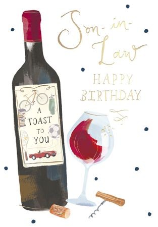 Birthday Card Son-In-Law Design