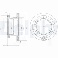 Bremsscheibe Hinterachse FüR Iveco Daily IV Pritsche/Fahrgestell V Kasten VI Bus