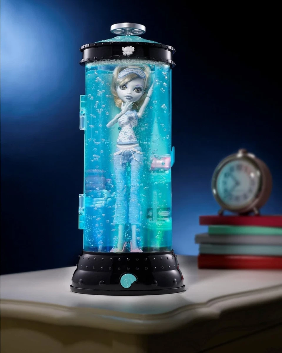 Monster High - Muñeca Lagoona Blue con Hidrocápsula Luminosa- 1G- NRFB