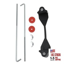 Car Rubber Battery Hold Down Clamp Kit Anti-Vibration Bracket for Car, Van,