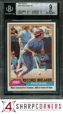 1981 TOPPS #205 PETE ROSE PHILLIES BGS 9