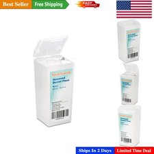 200 Yards of Shred-Resistant Unwaxed Dental Floss - Easy Fit for Dispensers