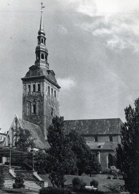 Estonia Tallinn Eesti Niguliste Kirik Arhitektuur Oblitseeritud 1975 #PBE726