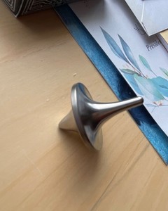 Forever Metal Spin Top, Silver Tone, Classic Spinning Top