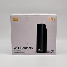 Western Digital WD Elements 14TB Desktop External Hard Drive Black New In Box