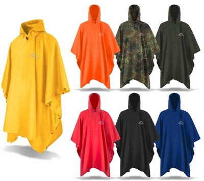 Regenponcho wasserdicht 12000 mm Ripstop Outdoor Fahrrad Trekking Notzelt Plane