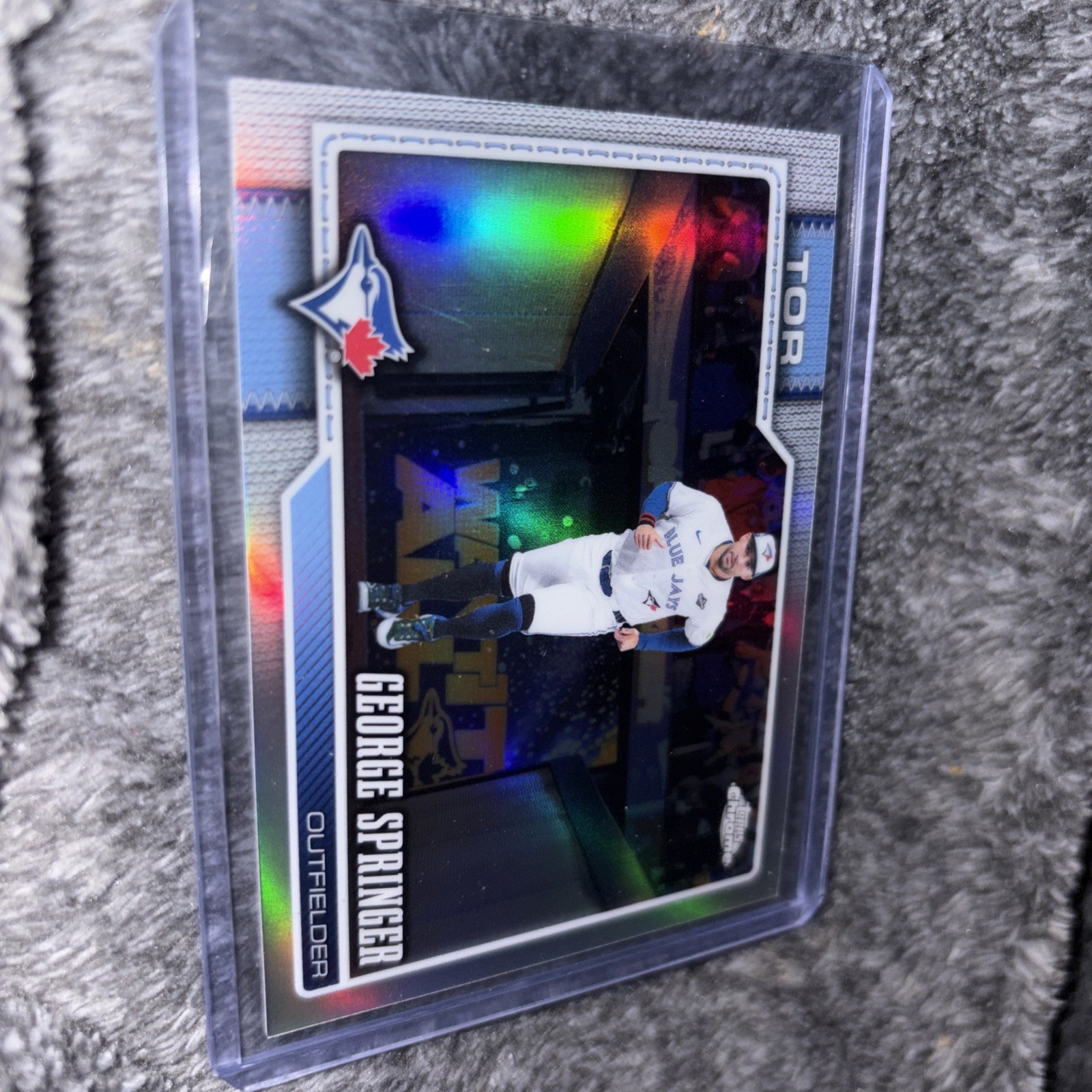 2026 Topps Chrome Image Variation SP George Springer Refractor Blue Jays
