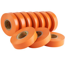 10-Pack Orange Electrical Tape Waterproof, 3/4 in X 66Ft, Industrial Grade UL/CS