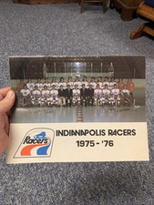 Indianapolis RACERS 1975 - 1976 Program Book Hockey Vintage WHA