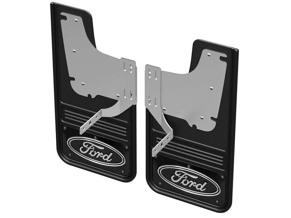 Super Duty® 2017-2022 Gatorback Splash Guards Mud Flaps Front Pair w/ Black Logo - Image 2 of 4