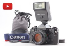  MINT  Canon A-1 A1 Black 35mm Film camera New FD NFD 50mm f1.4 Lens From JAPAN