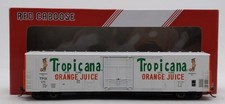 Red Caboose RR-34814-04 HO Tropicana R-70-15 White W/Orange Ends Boxcar #570 EX