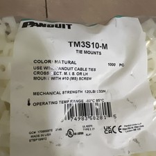 PANDUIT TM3S10-M Cable Tie Mounts 1000 pc