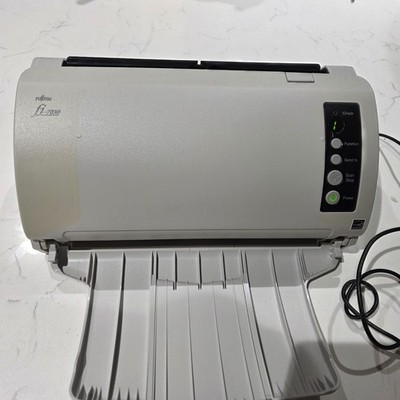 Working Fujitsu Fi-7030 ADF Color Duplex Document Scanner with Power Cords 