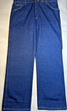 Jeans Dickies blu, uomo taglia 38x32. Pantalone gamba dritta lavaggio medio nuovo con etichetta, denim