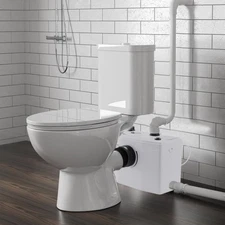 Macerator Pump 600W 36 GPM Flow 20 ft Head Lift Pump Toilet Basement Sink