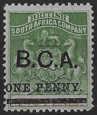 Nyasaland 1892 BCA 1d Surcharge SG20 Unused