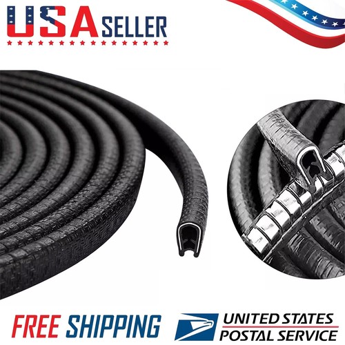20ft U-Shape Car Door Edge Guard Molding Trim Rubber Edge Strip Seal Protector - Picture 1 of 10