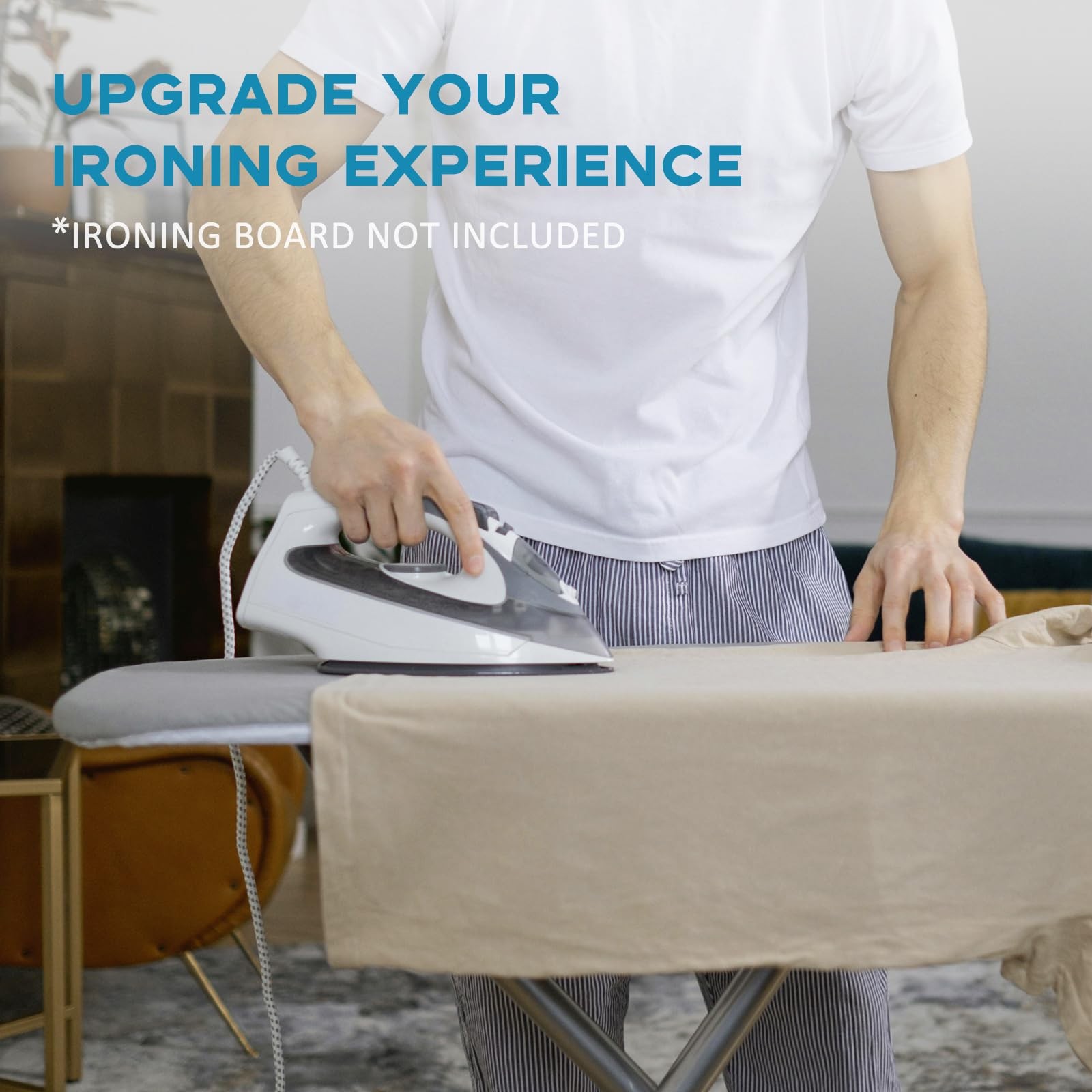 43x13 Small Ironing Board Cover and Pad, RAINHOL Iron Board Replacement Cover...