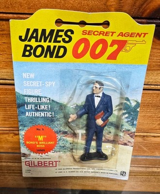 VTG ''M'' Bond's Boss James Bond 007 Secret Agent Gilbert 1965 Figure
