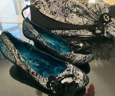 Irregular choice kitten heel Vintage Alice wonderland Shoe Bag Uk6 uk  UK