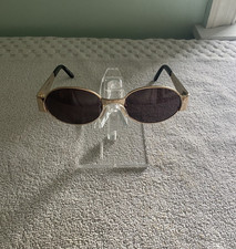 Vintage Courreges Sunglasses 9614 Oval Gold Frames 140mm