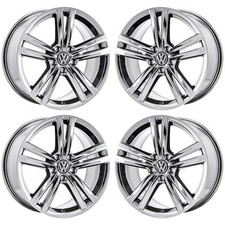 18 Volkswagen Passat Pvd Bright Chrome Wheels-c Rims Factory Oem 69929 Excha...
