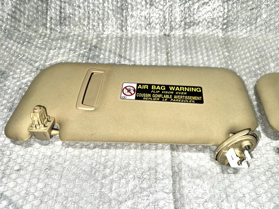 Conjunto de quebra-sol dianteiro esquerdo e direito Lexus IS250 2014-2015 bege bronzeado fabricante de equipamento original - Imagem 4 de 4